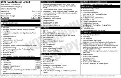 2025 Hyundai TUCSON Limited