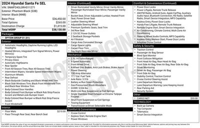 2024 Hyundai SANTA FE SEL