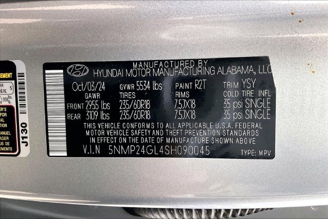 2025 Hyundai SANTA FE SEL