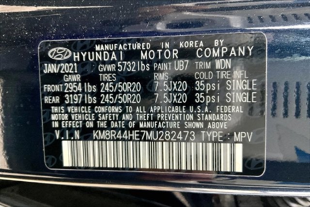 2021 Hyundai PALISADE SEL