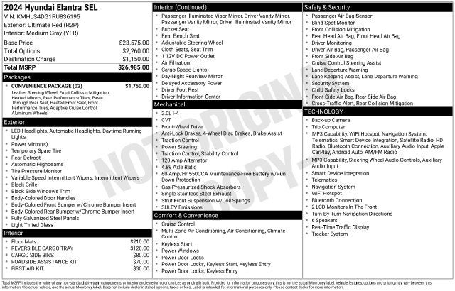 2024 Hyundai ELANTRA SEL