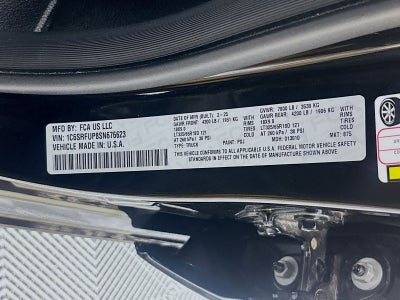 2025 RAM 1500 RHO