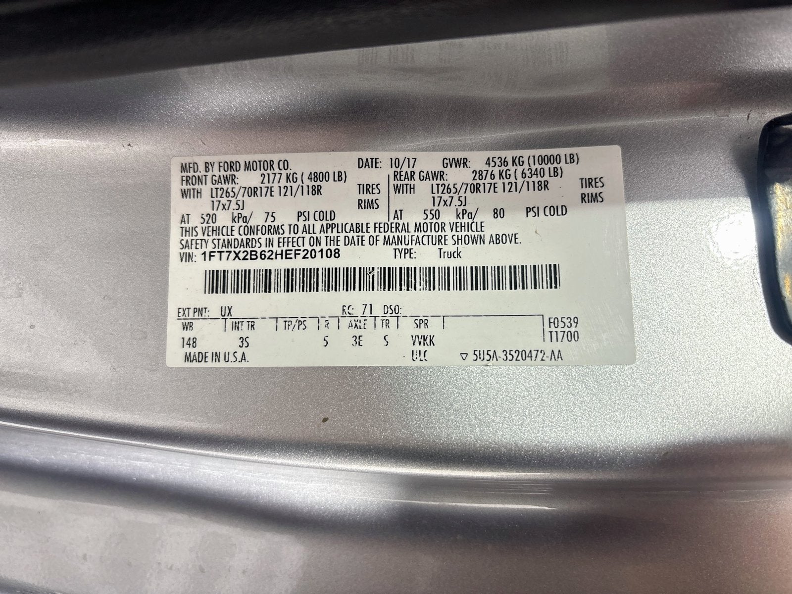 2017 Ford F-250SD XLT