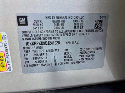 2013 GMC Acadia SLE-2