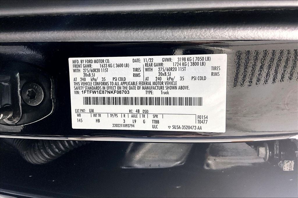 2022 Ford F-150 Lariat