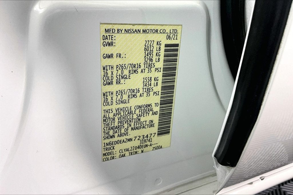 2021 Nissan Frontier SV