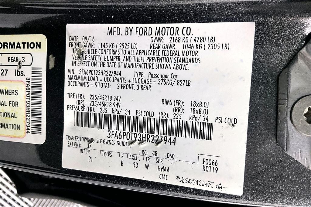 2017 Ford Fusion SE