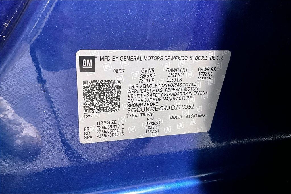 2018 Chevrolet Silverado 1500 LT LT2