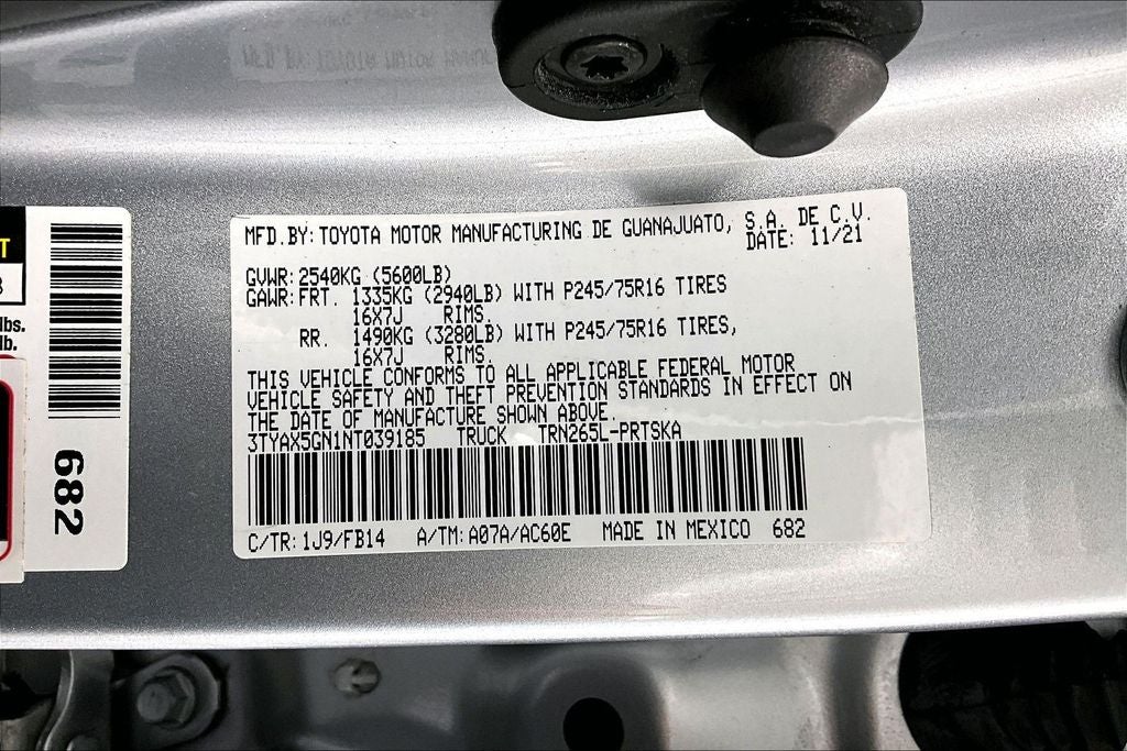 2022 Toyota Tacoma SR