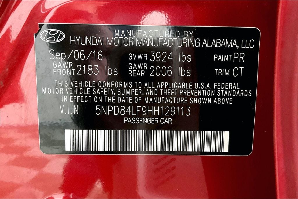 2017 Hyundai ELANTRA Limited