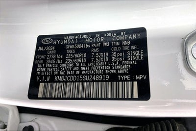 2025 Hyundai TUCSON HYBRID SEL Convenience