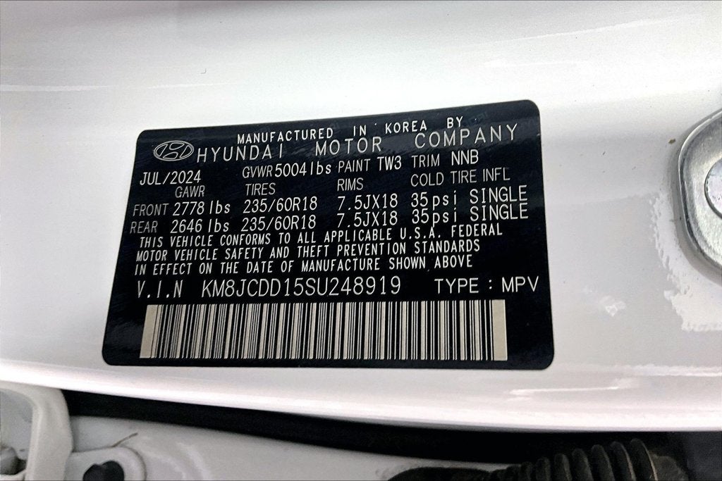 2025 Hyundai TUCSON HYBRID SEL Convenience