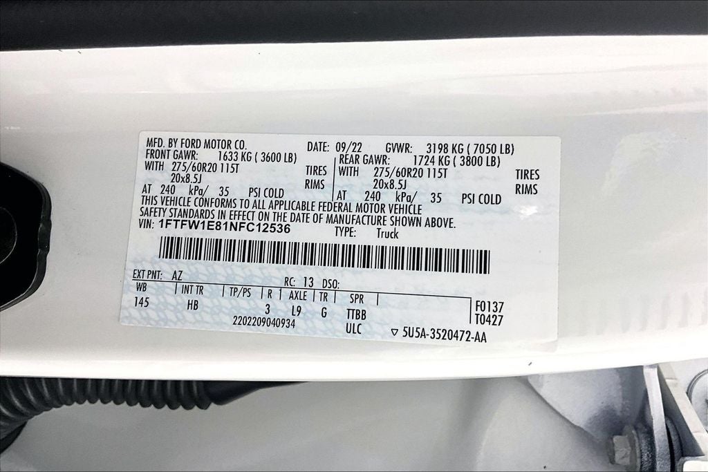 2022 Ford F-150 Lariat