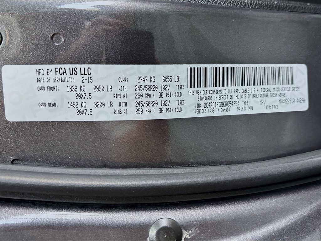 2019 Chrysler Pacifica Touring Plus