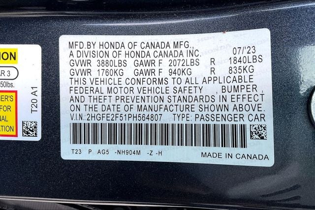 2023 Honda Civic Sport