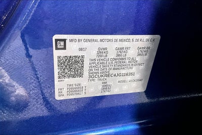 2018 Chevrolet Silverado 1500 LT LT2