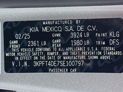 2025 Kia K4 LXS