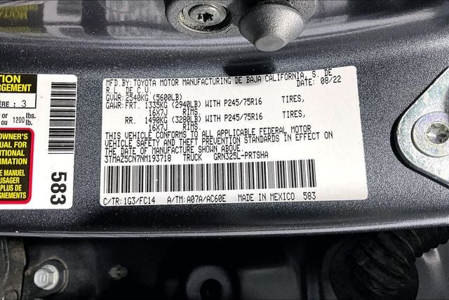 2022 Toyota Tacoma SR5 V6