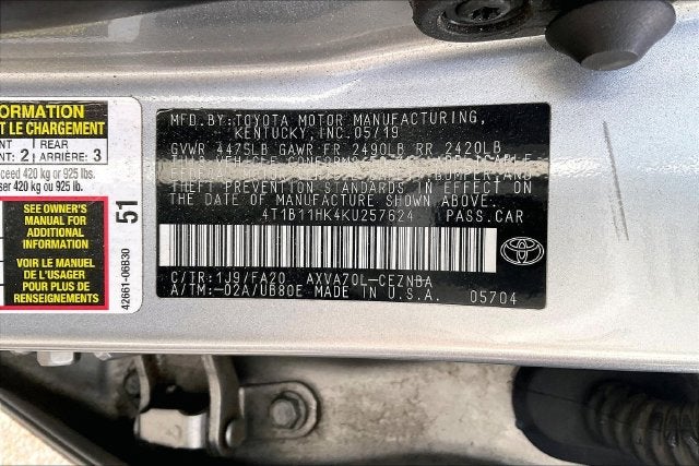 2019 Toyota Camry LE