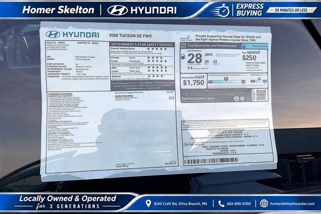 2026 Hyundai TUCSON SE