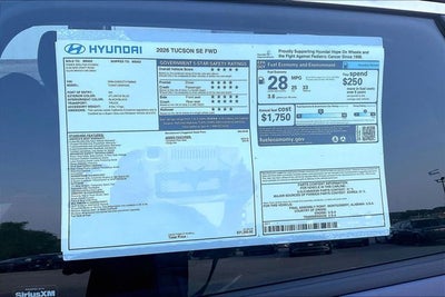 2026 Hyundai TUCSON SE