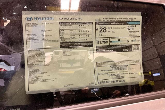 2026 Hyundai TUCSON SEL