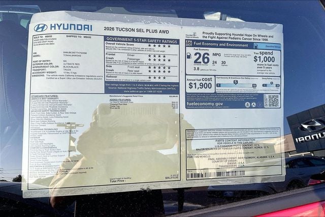 2026 Hyundai TUCSON SEL Plus