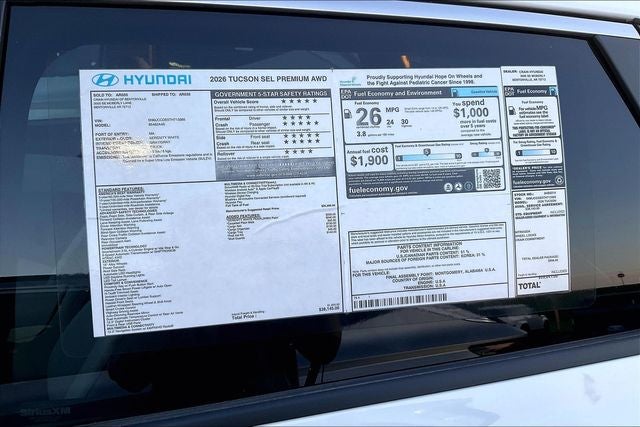 2026 Hyundai TUCSON SEL Premium