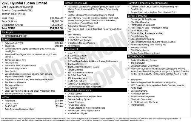 2023 Hyundai TUCSON Limited