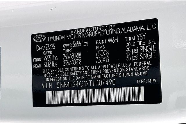 2026 Hyundai SANTA FE HYBRID SEL
