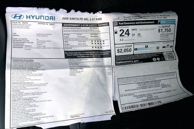 2026 Hyundai SANTA FE SEL