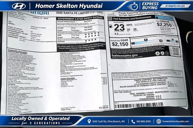 2026 Hyundai SANTA FE Limited