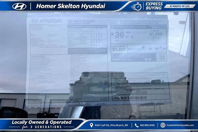 2026 Hyundai SANTA FE HYBRID Calligraphy