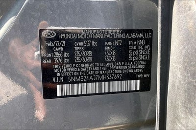 2021 Hyundai SANTA FE SEL
