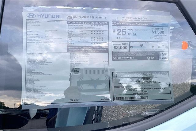 2026 Hyundai SANTA CRUZ SEL