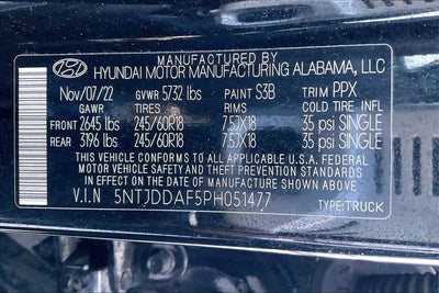 2023 Hyundai SANTA CRUZ SEL Premium