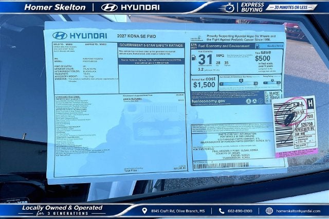 2027 Hyundai KONA SE