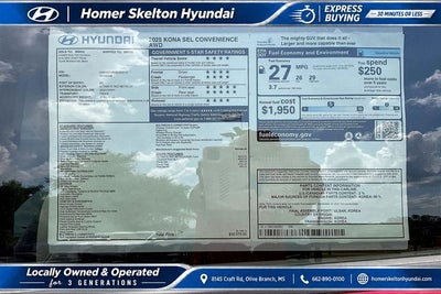 2025 Hyundai KONA SEL Convenience