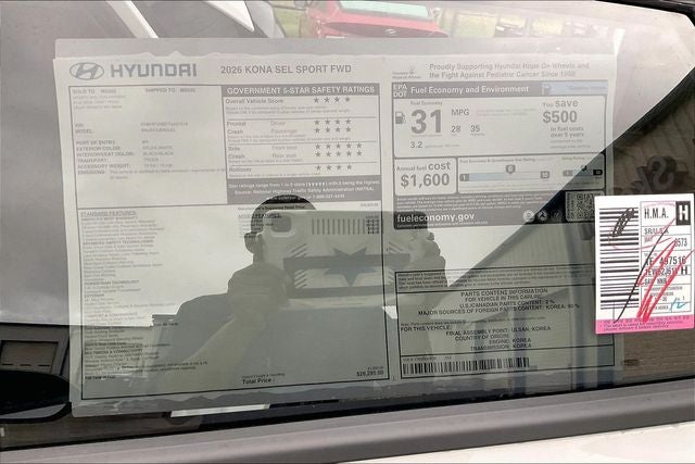 2026 Hyundai KONA SEL Sport