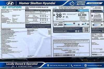2026 Hyundai TUCSON HYBRID Blue SE