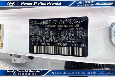 2026 Hyundai TUCSON HYBRID Blue SE