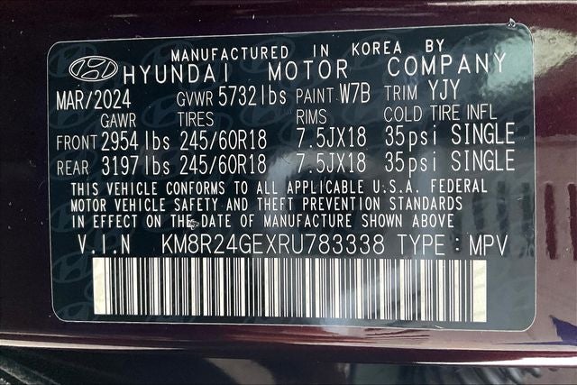 2024 Hyundai PALISADE SEL 7 Passenger