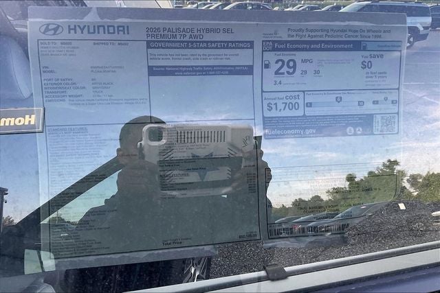 2026 Hyundai PALISADE HYBRID SEL Premium 7 Passenger