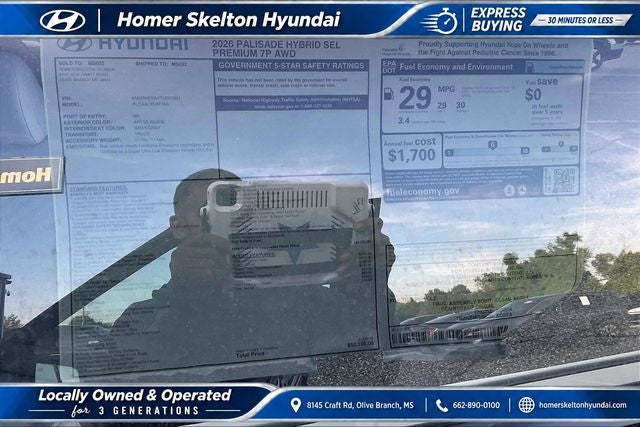 2026 Hyundai PALISADE HYBRID SEL Premium 7 Passenger