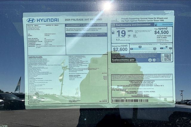 2026 Hyundai PALISADE XRT Pro