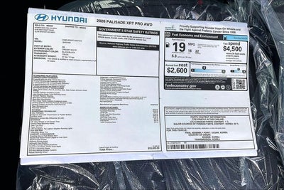 2026 Hyundai PALISADE XRT Pro
