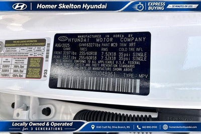 2026 Hyundai PALISADE XRT Pro