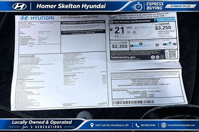 2026 Hyundai PALISADE Limited