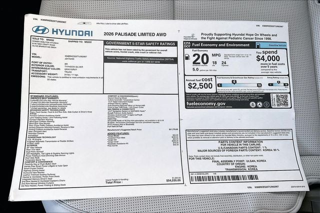 2026 Hyundai PALISADE Limited