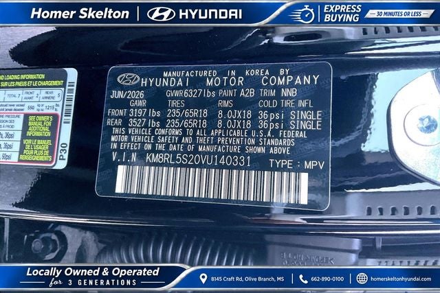 2027 Hyundai PALISADE SEL 7 Passenger